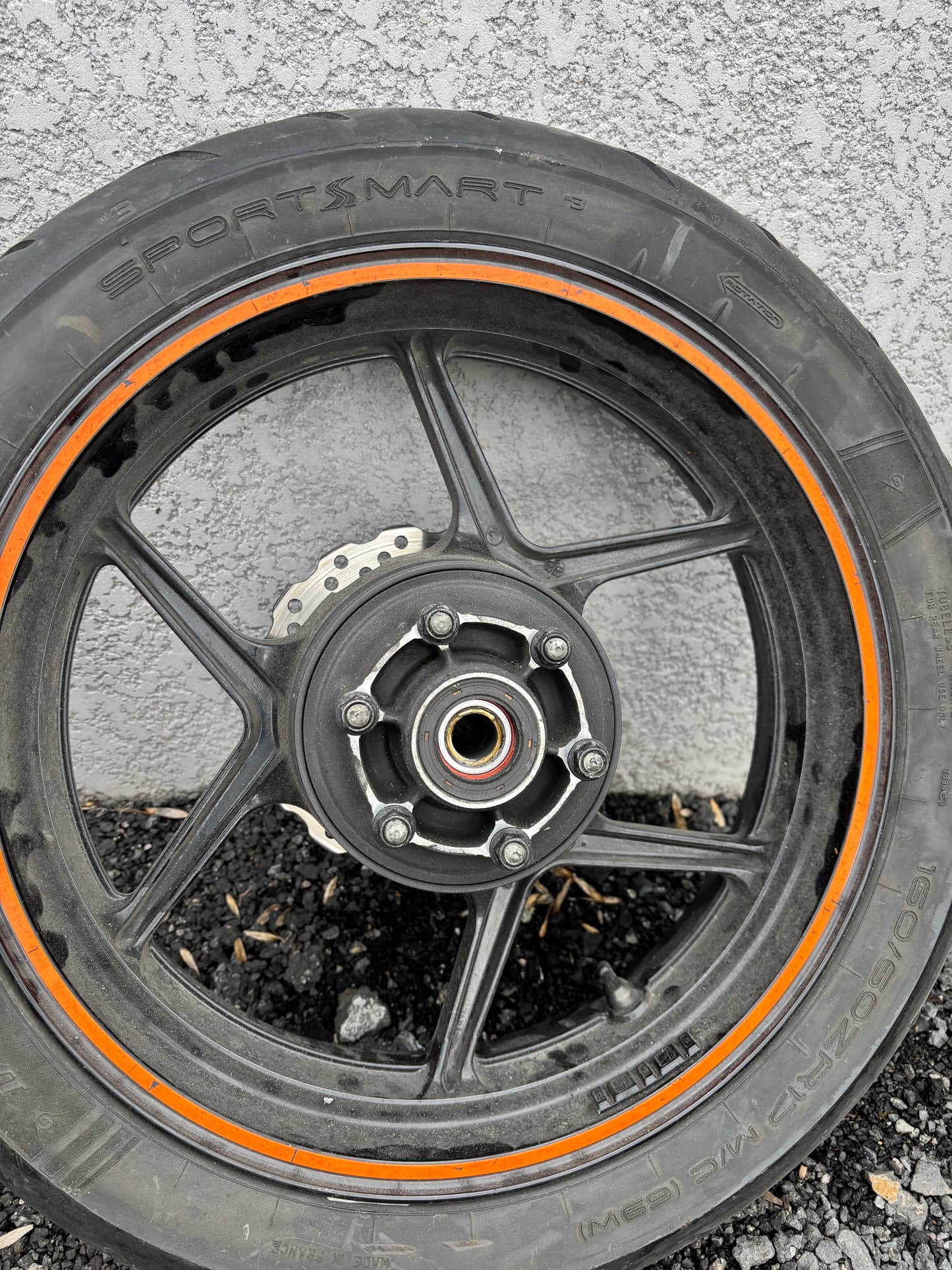 Vorder- und Hinterrad Kawasaki ER6 2005/2011