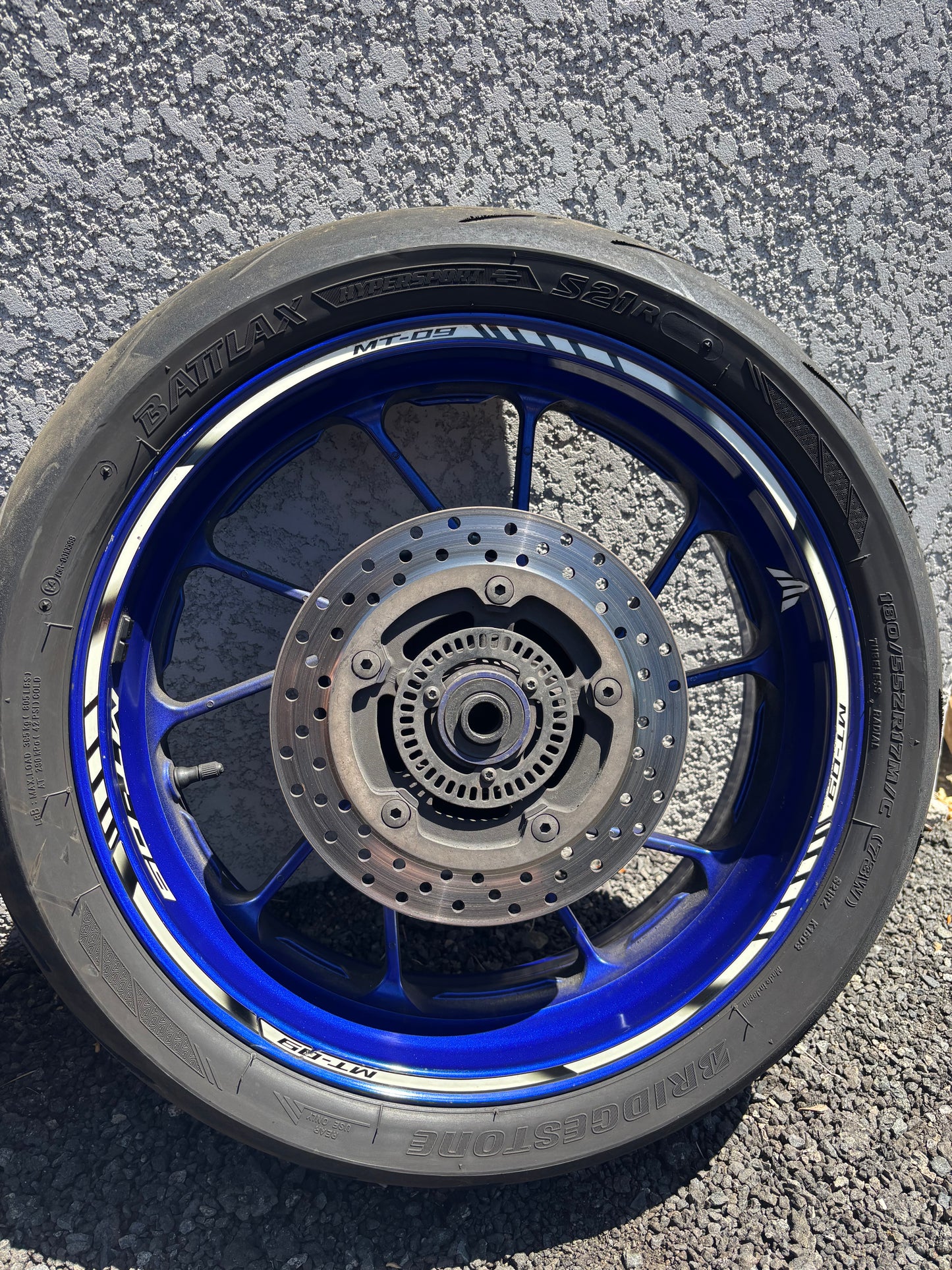 Roue jante disque avant arrière ABS Yamaha mt09 2013-2020