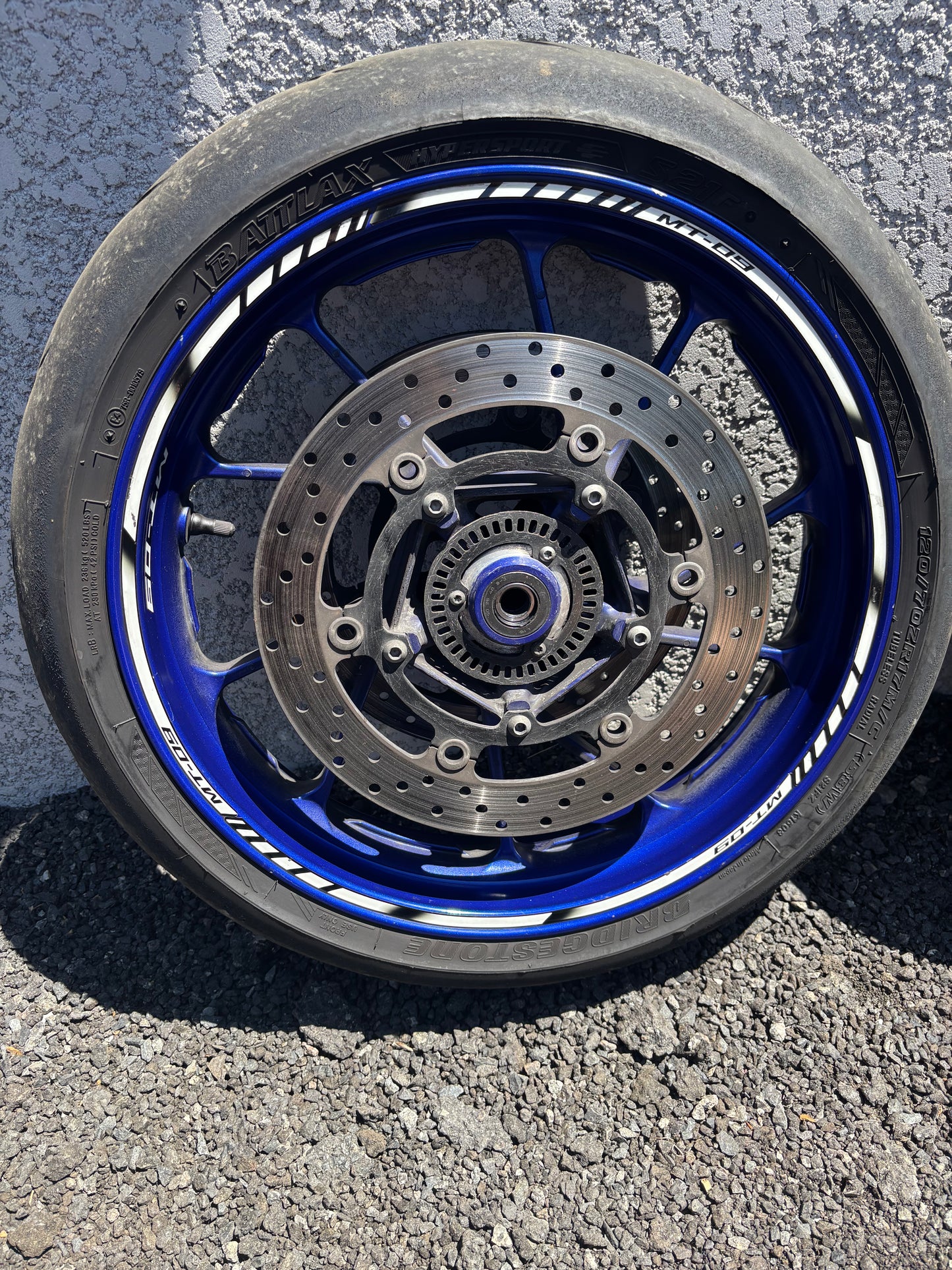 Roue jante disque avant arrière ABS Yamaha mt09 2013-2020