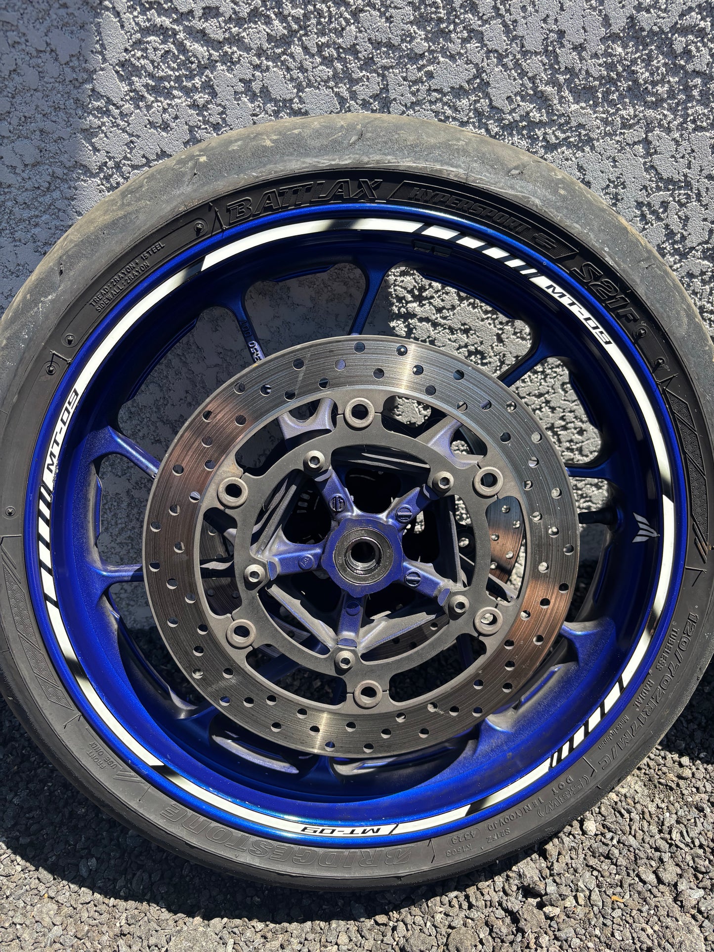 Roue jante disque avant arrière ABS Yamaha mt09 2013-2020