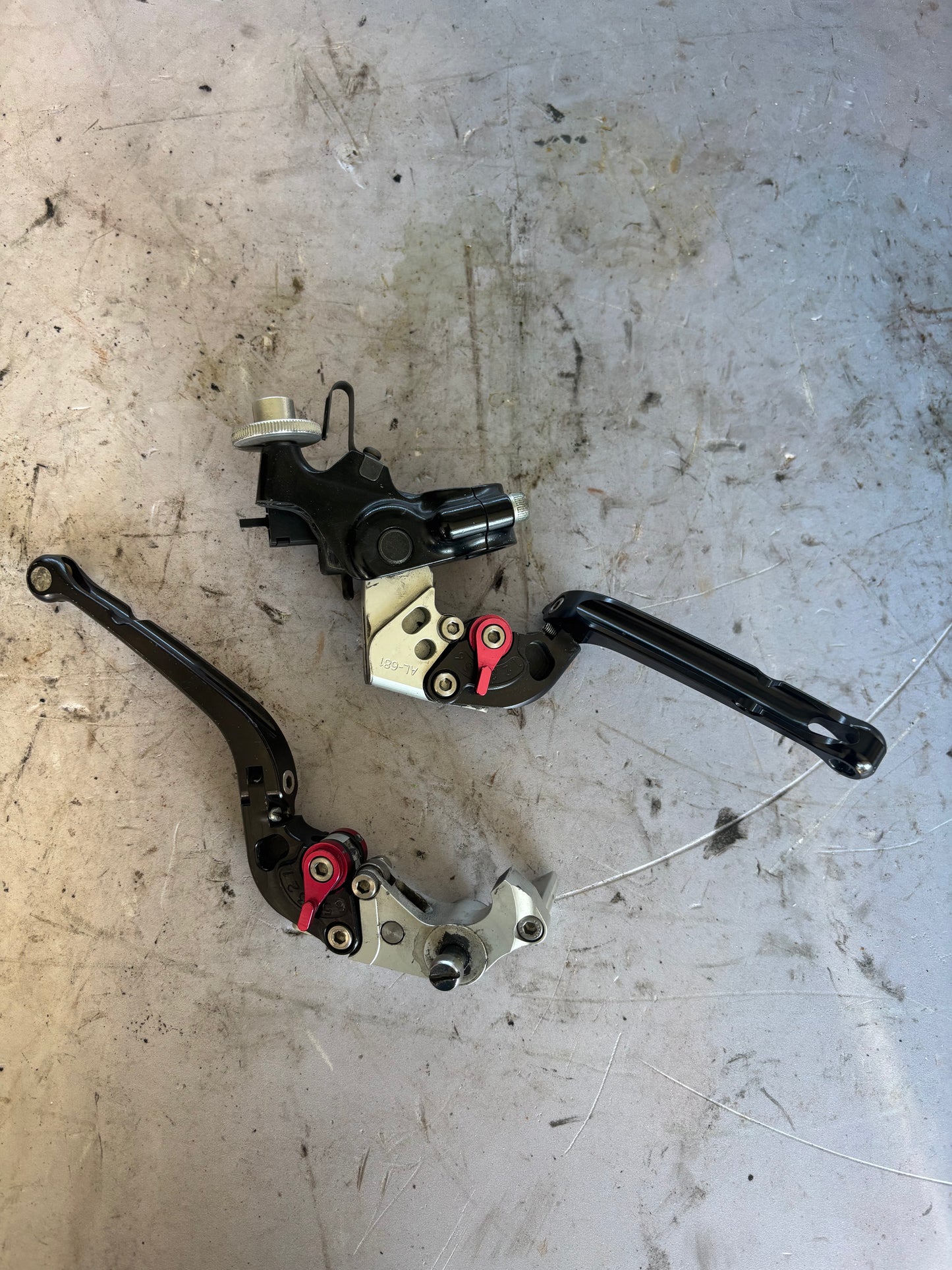 Levier repliable BIHR alu anodisé frein et embrayage Kawasaki zx6r 2009/2012