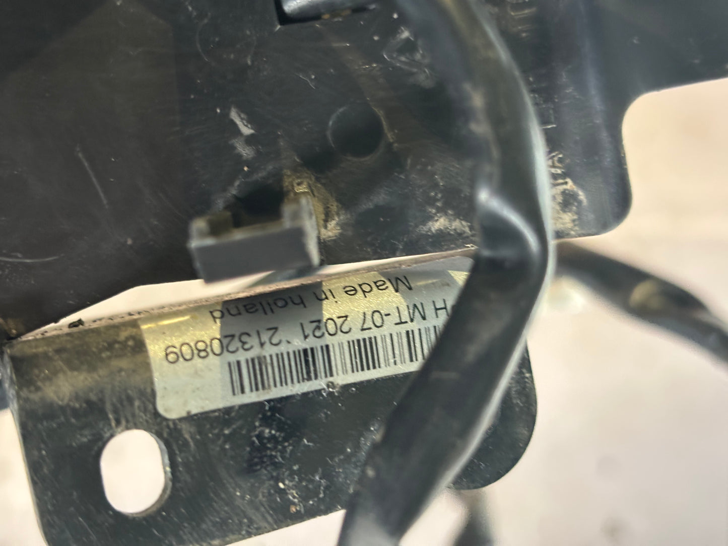 Support plaque immatriculation court origine clignotant yamaha parts mt 07 2021-2024