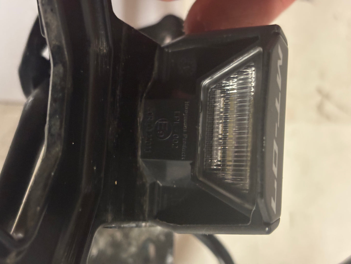Support plaque immatriculation court origine yamaha mt 07 2021-2024