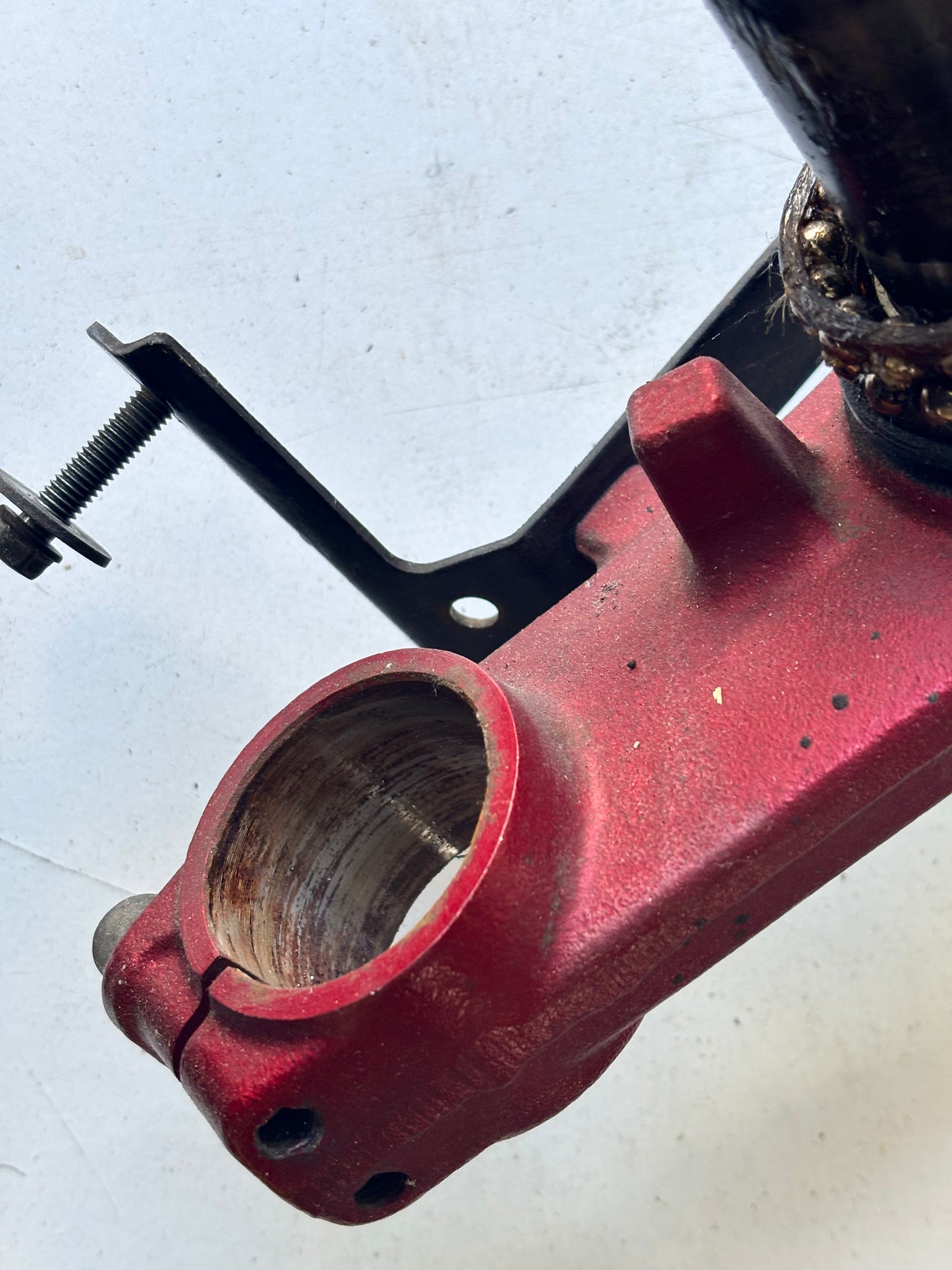 Té de fourche rouge complet Kawasaki er6n er6f 2005/2008