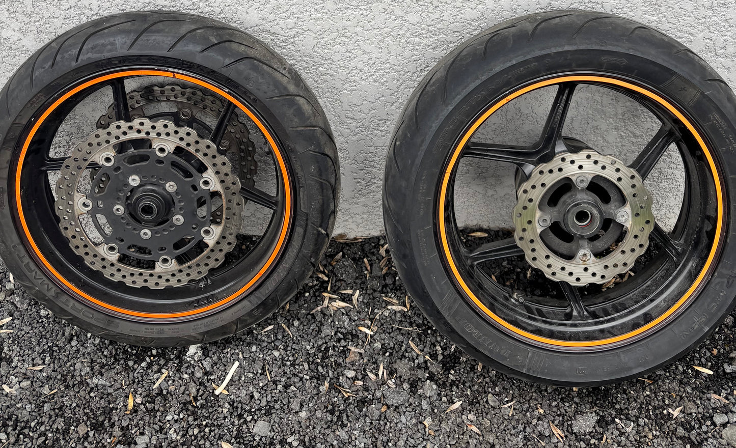 Vorder- und Hinterrad Kawasaki ER6 2005/2011