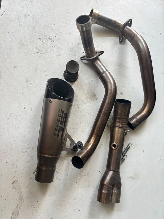 Ligne échappement sc project Yamaha mt07 mt-07 2014/2024