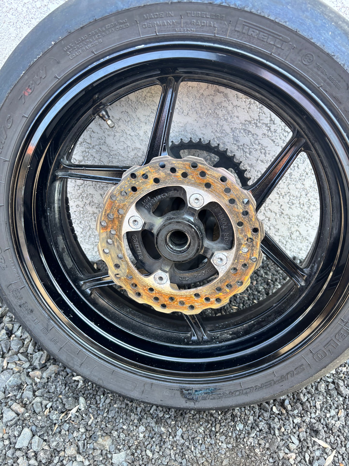 Roue jante arrière  Kawasaki zx6r 2009/2012