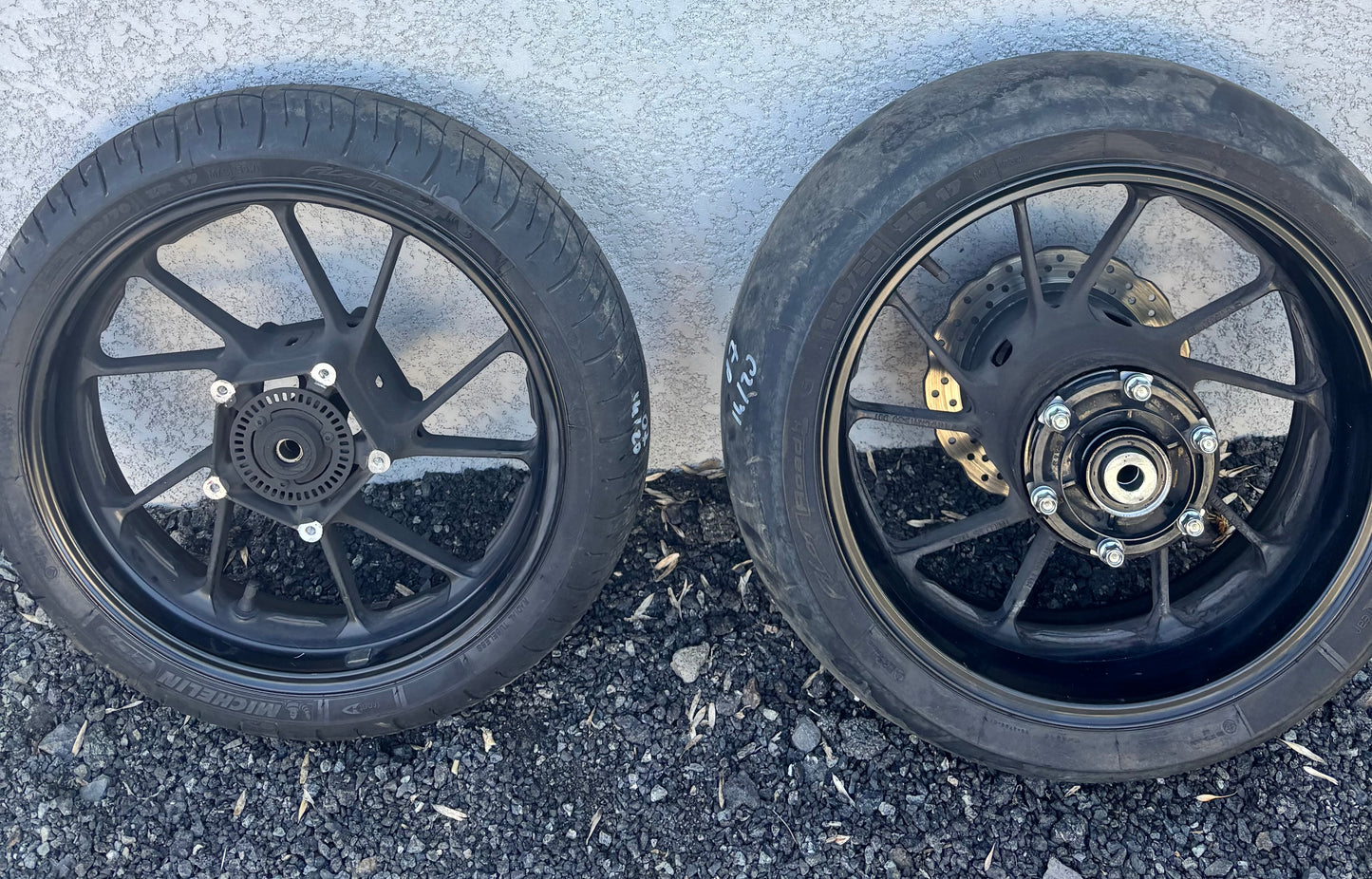 Pack roues jantes avant arrière ABS yamaha mt 07 mt-07 2014 à 2020