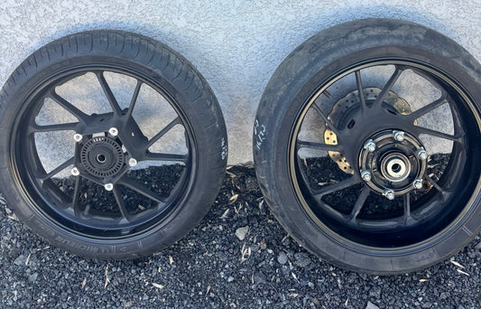 Pack roues jantes avant arrière ABS yamaha mt 07 mt-07 2014 à 2020