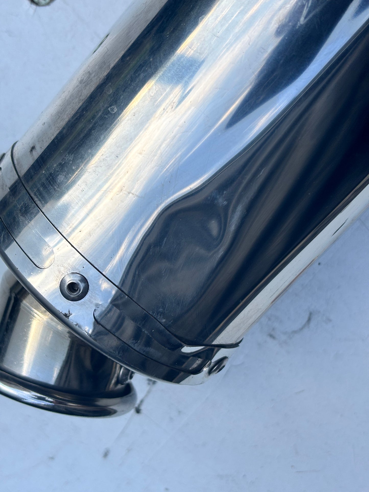 Ligne échappement origine avec silencieux dominator Kawasaki Er6n er6f 2005/2011
