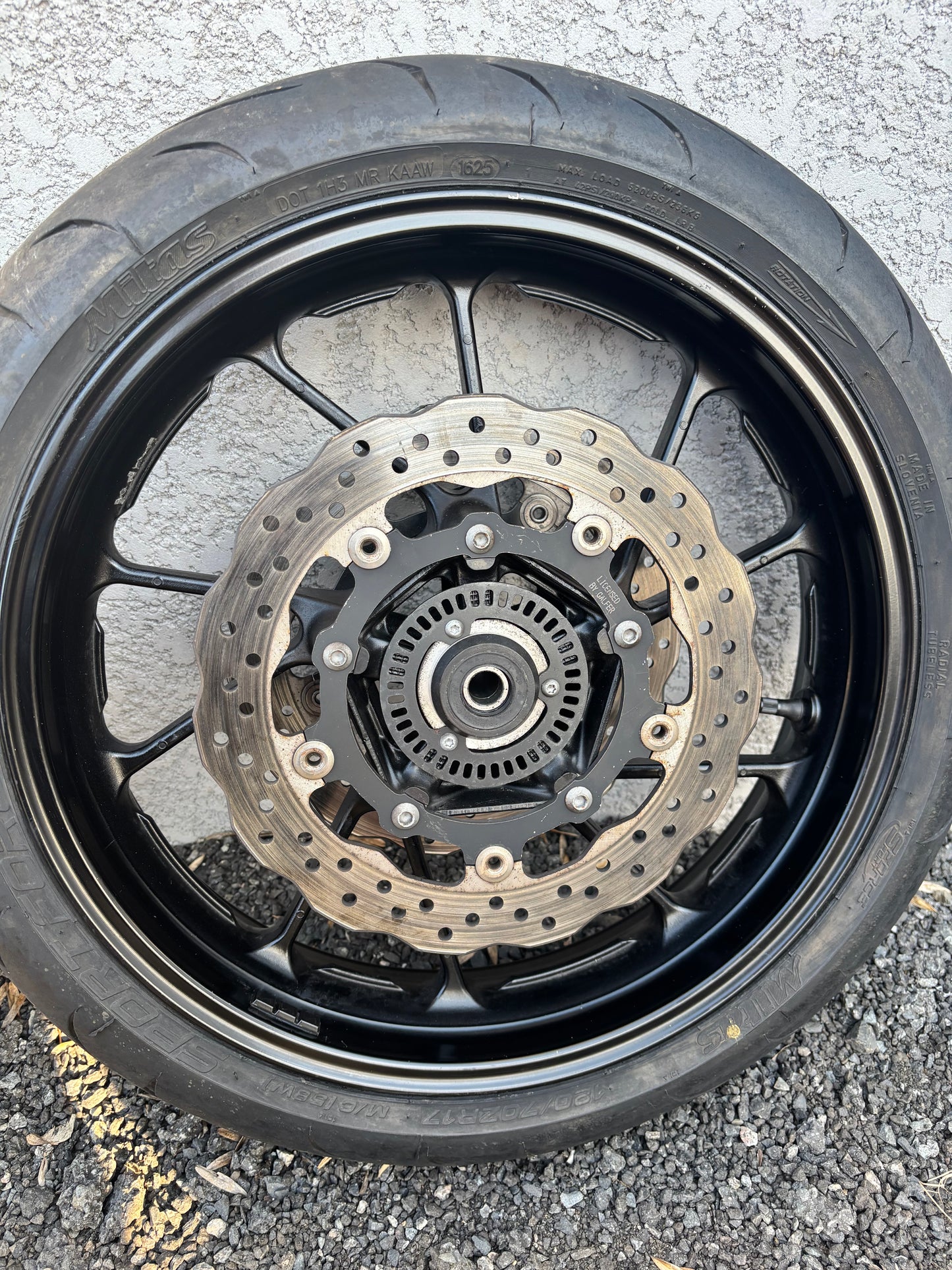 Pack roue avant arrière ABS yamaha mt 07 mt-07 2014/2020