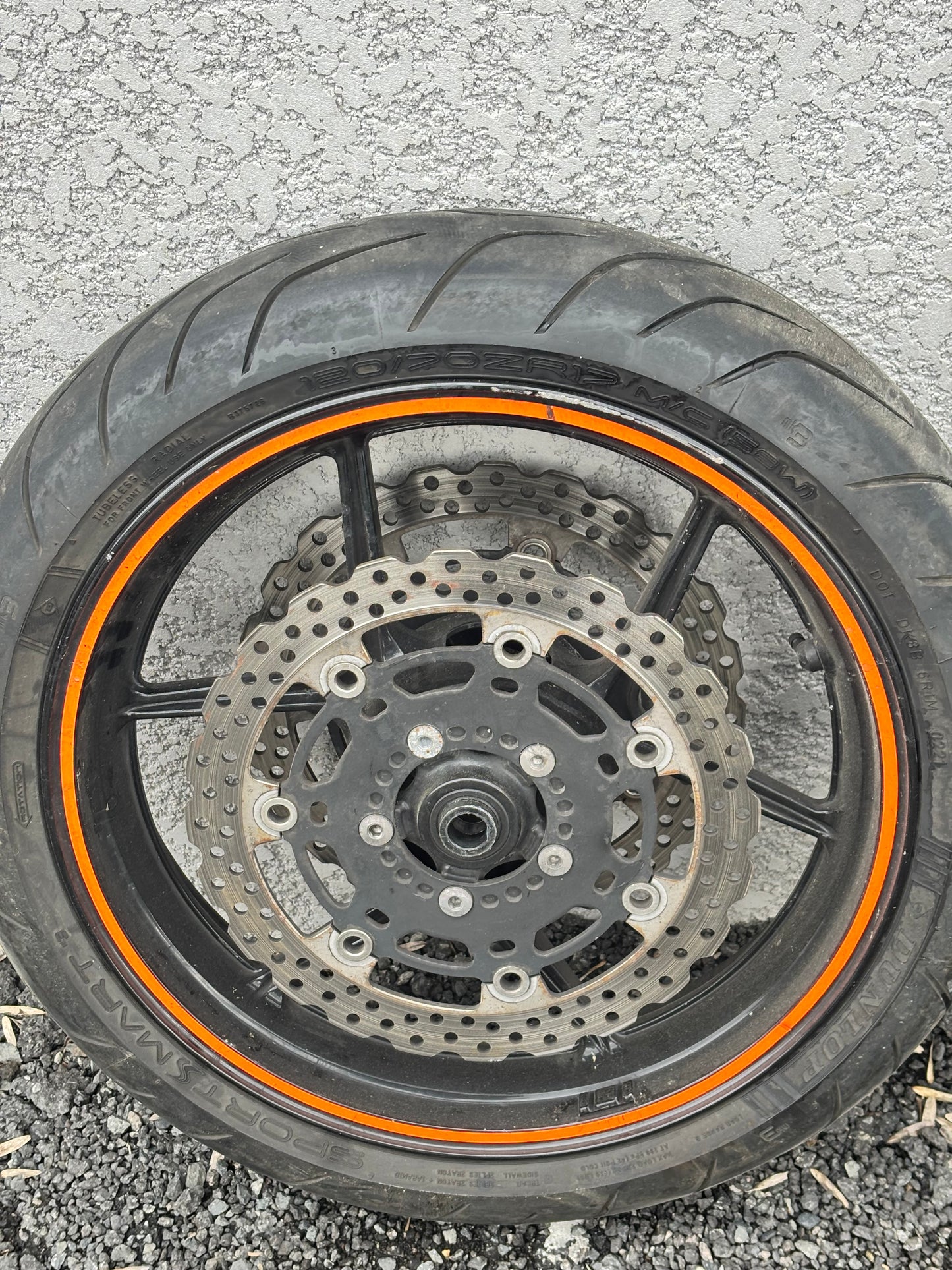 Vorder- und Hinterrad Kawasaki ER6 2005/2011