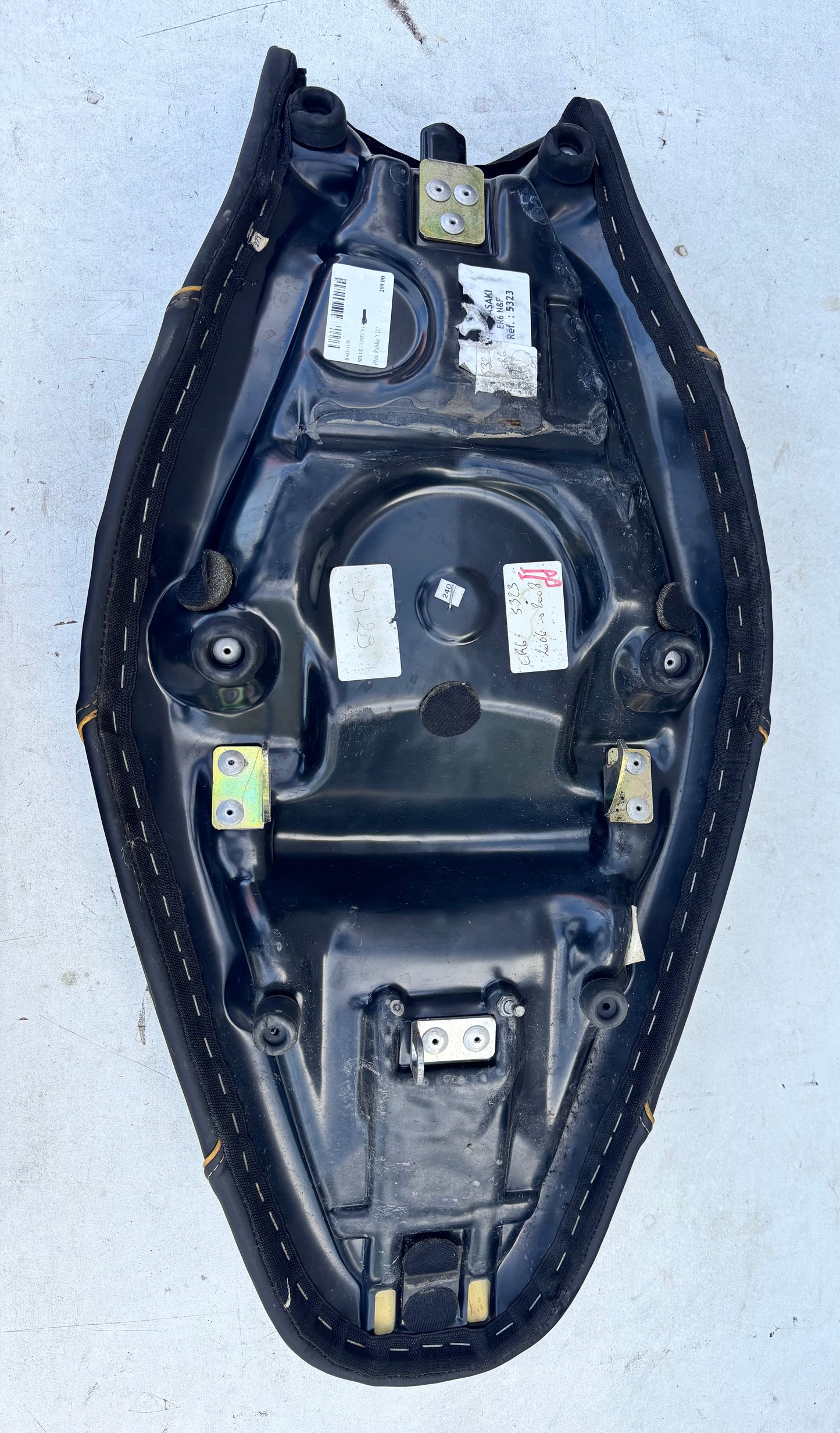 Selle confort bagster Kawasaki Er6n Er6f 2005/2008
