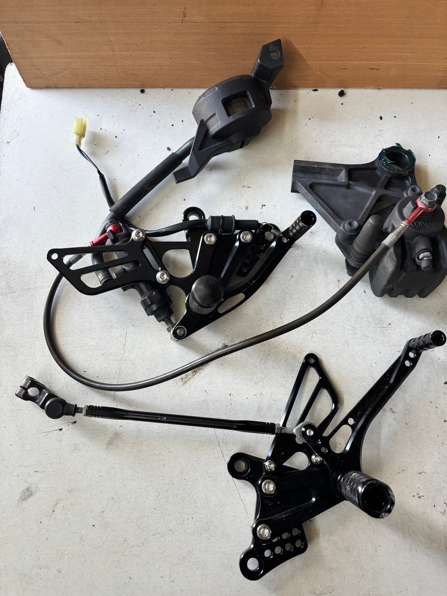 Commande reculé complète  Kawasaki zx6r 2009/2012