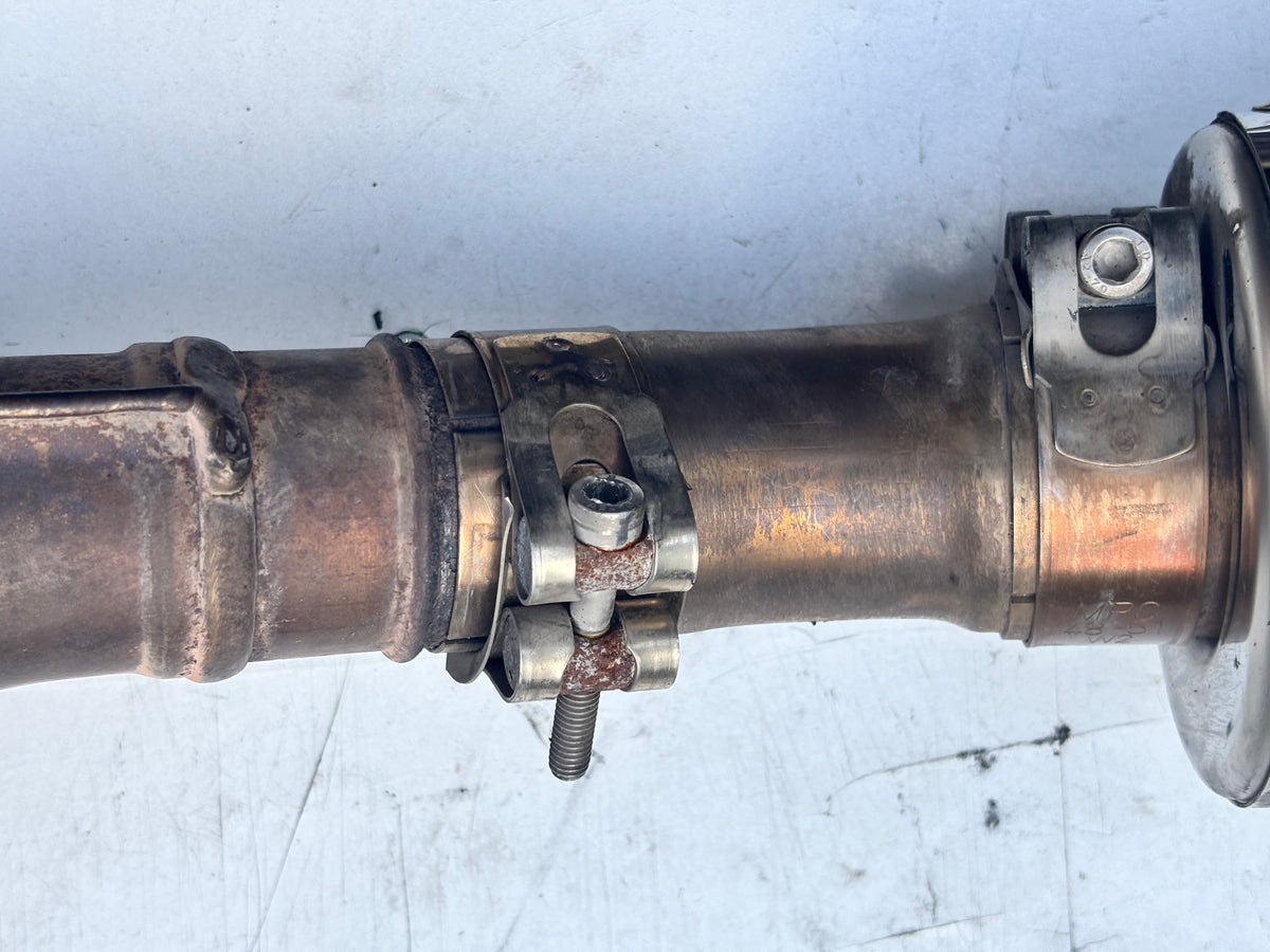 Ligne échappement origine avec silencieux dominator Kawasaki Er6n er6f 2005/2011