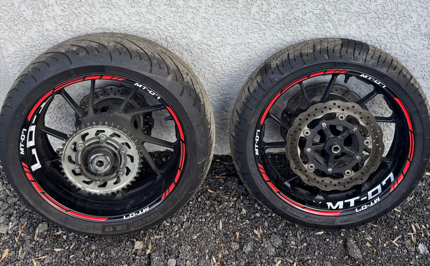 Wheel rim disc front rear Yamaha mt07 without ABS 2014/2016
