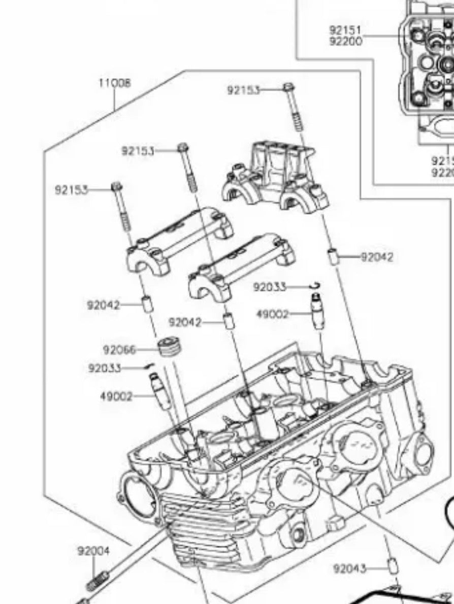 Culasse ER6N ER6F Pièce OEM NEUF 11008-0182