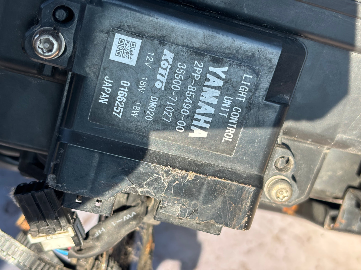 Tête fourche optique Yamaha tracer 900 2015/2017