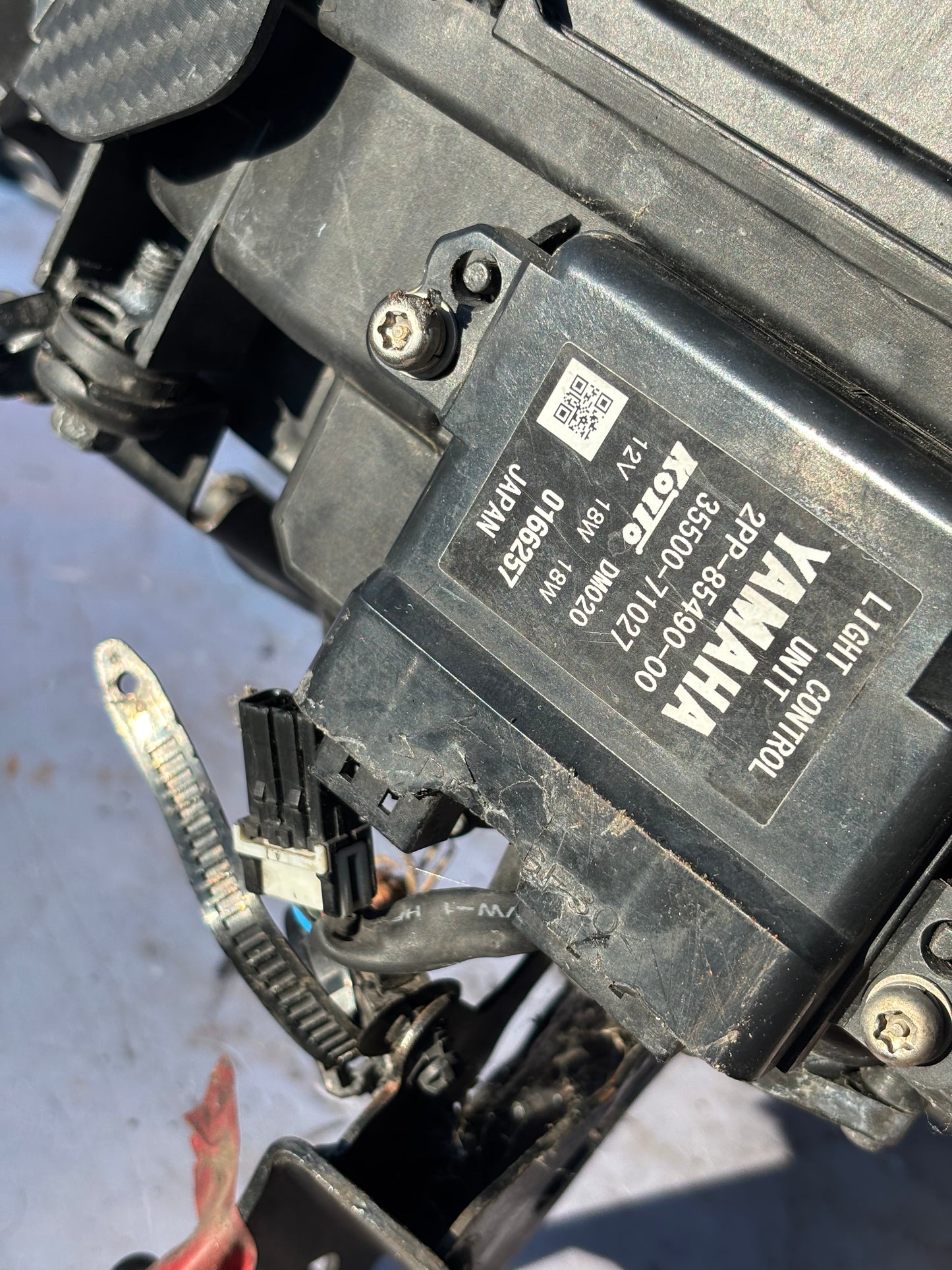 Tête fourche optique Yamaha tracer 900 2015/2017