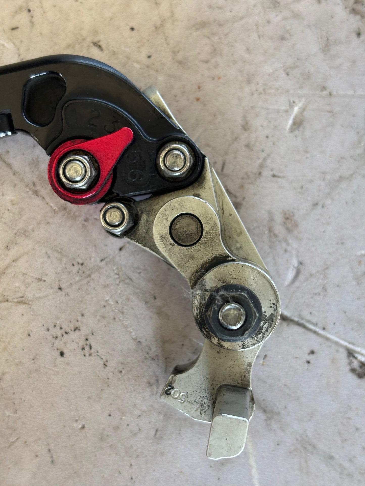 Levier repliable BIHR alu anodisé frein et embrayage Kawasaki zx6r 2009/2012