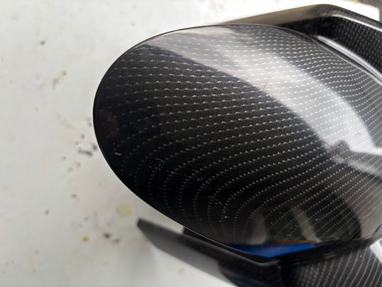 Garde boue avant yamaha mt 09 mt09 2013-2020 effet carbone