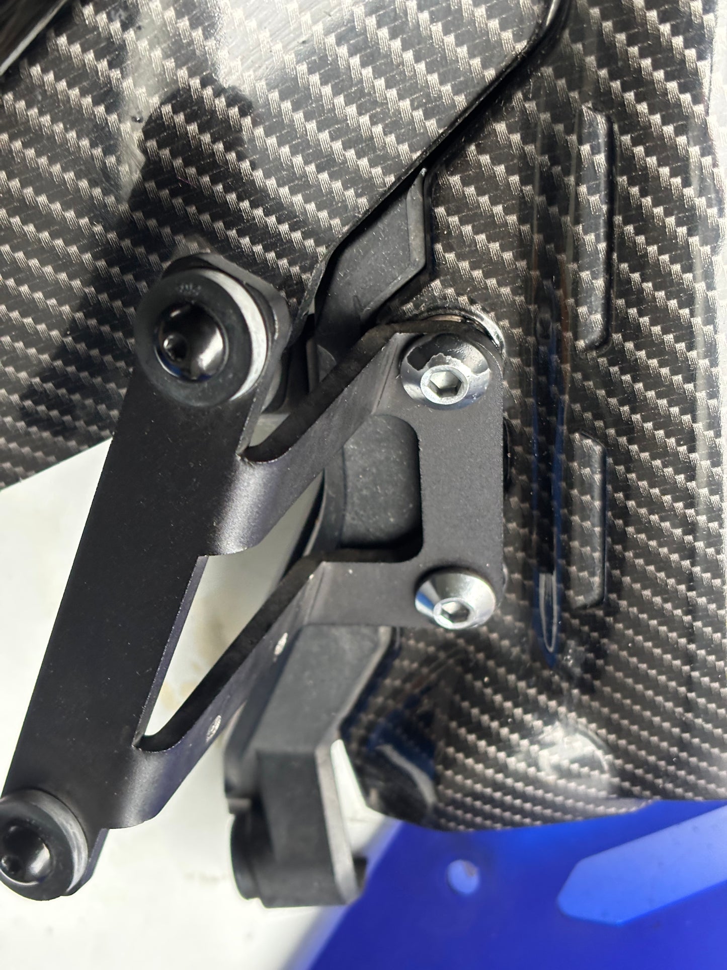 Optique phare tête fourche yamaha mt 09 mt-09 2017-2020 effet carbone