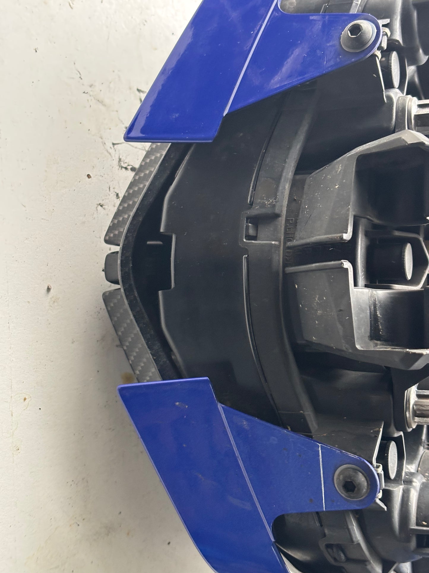 Optique phare tête fourche yamaha mt 09 mt-09 2017-2020 effet carbone