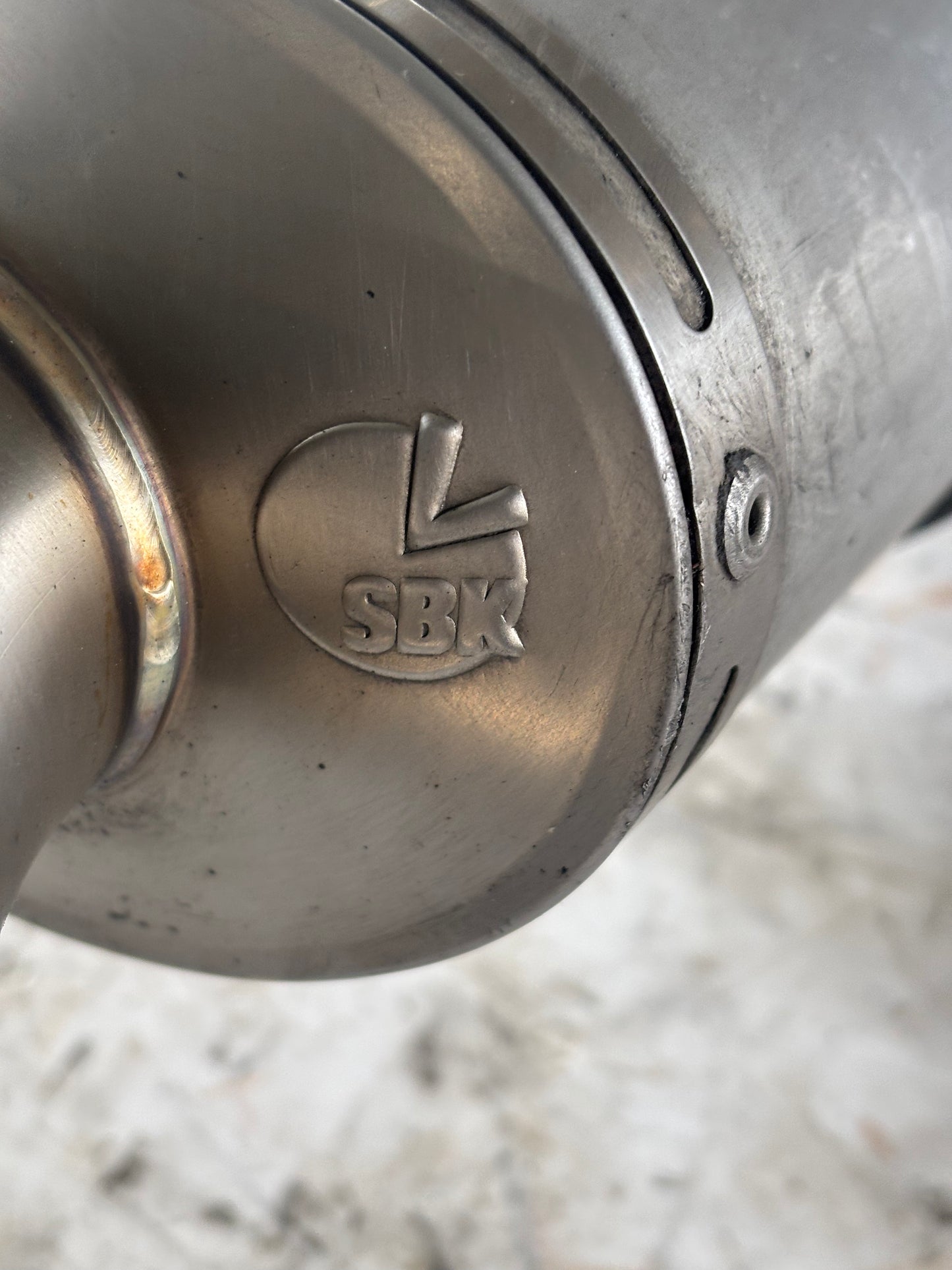 Ligne échappement avec silencieux Leovince SBK Kawasaki Er6n er6f 2005/2011