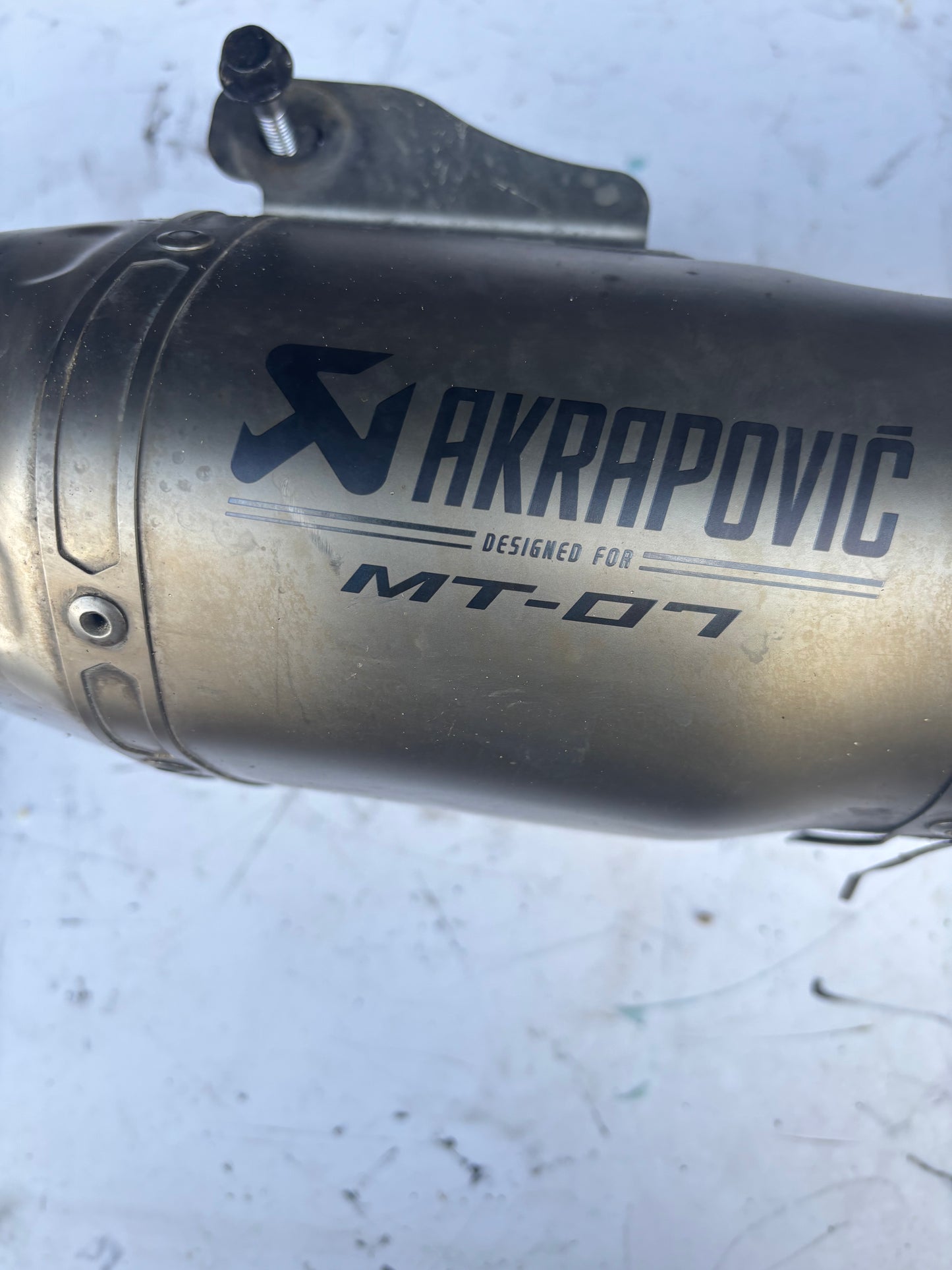 Ligne échappement akrapovic yamaha mt 07 mt07 2014-2017