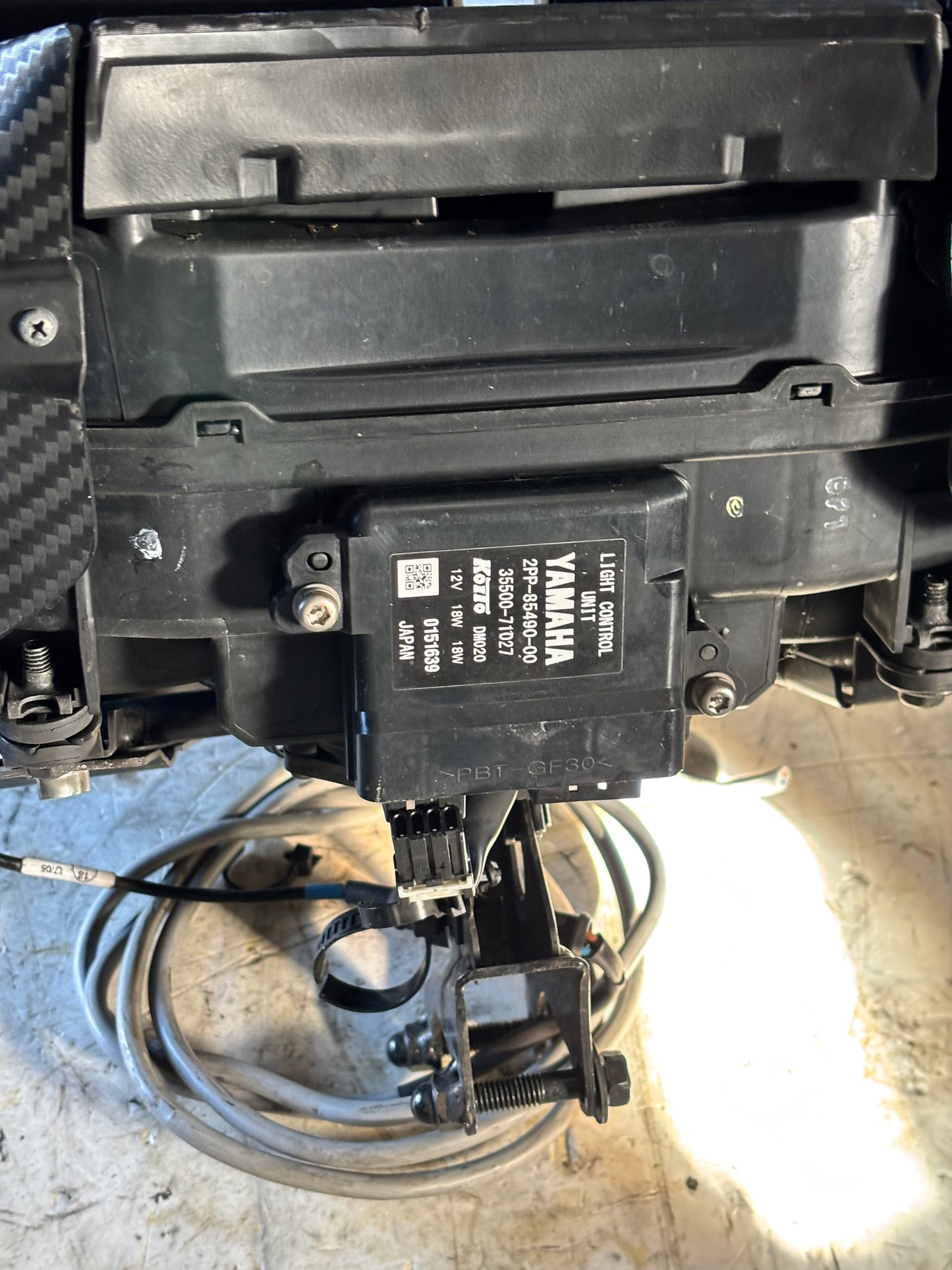 Tête de fourche optique phare Yamaha tracer 900 2015 à 2017