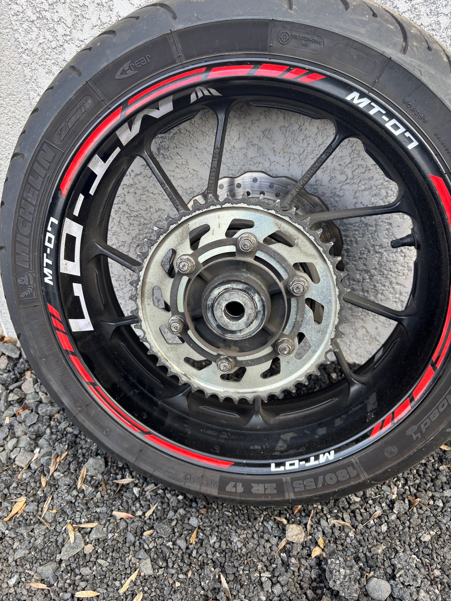 Wheel rim disc front rear Yamaha mt07 without ABS 2014/2016