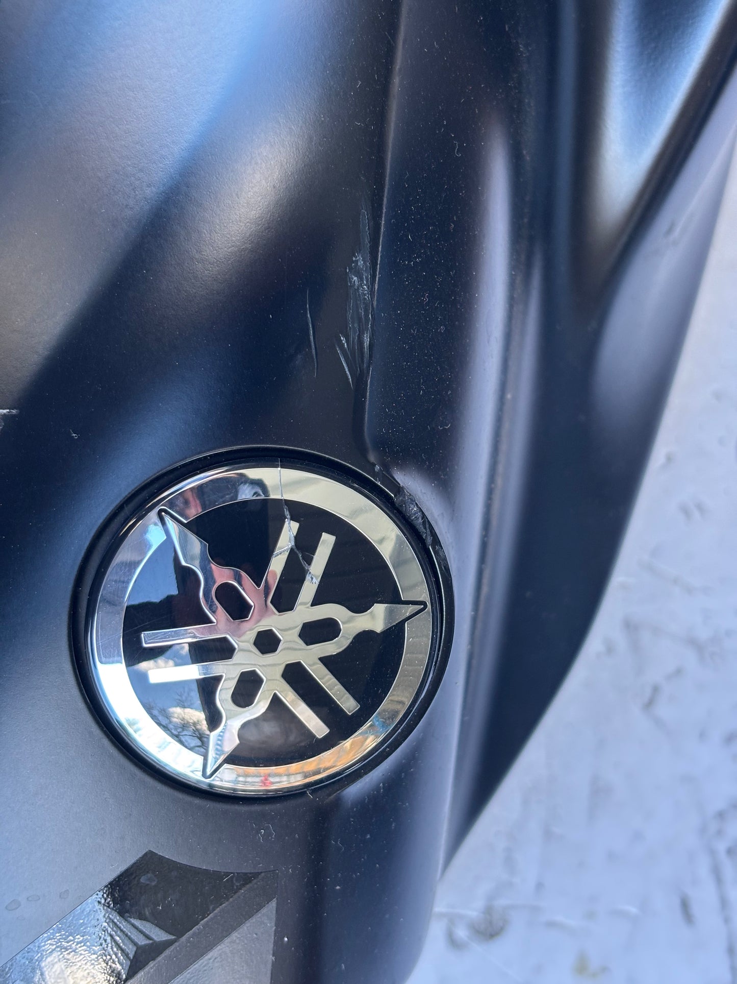 Rumpfverkleidung der rechten Tankschaufel Yamaha mt07 2021/2024
