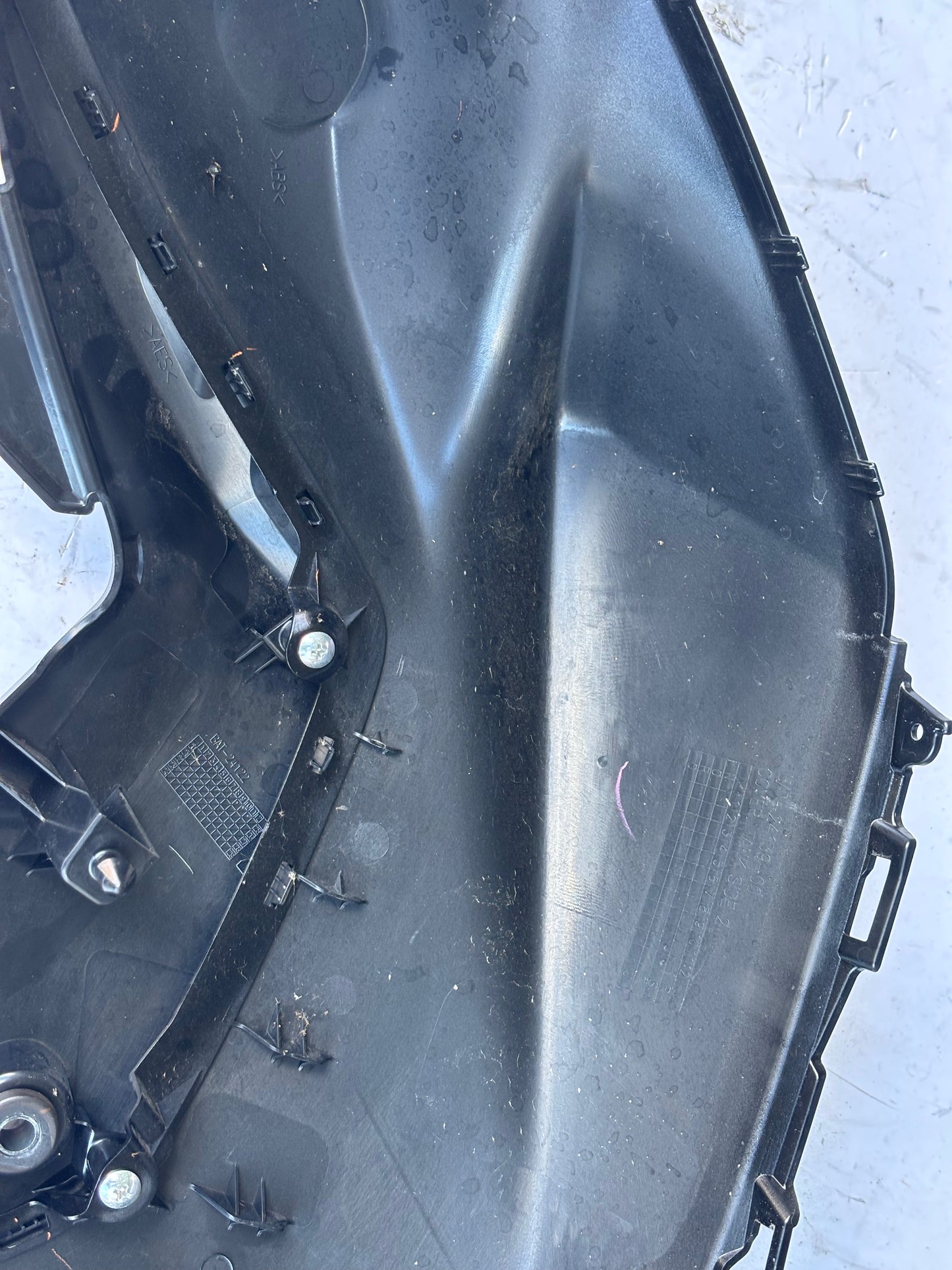 Rumpfverkleidung der rechten Tankschaufel Yamaha mt07 2021/2024